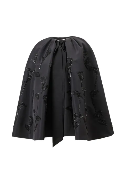 Carolina Herrera capa con bordado floral