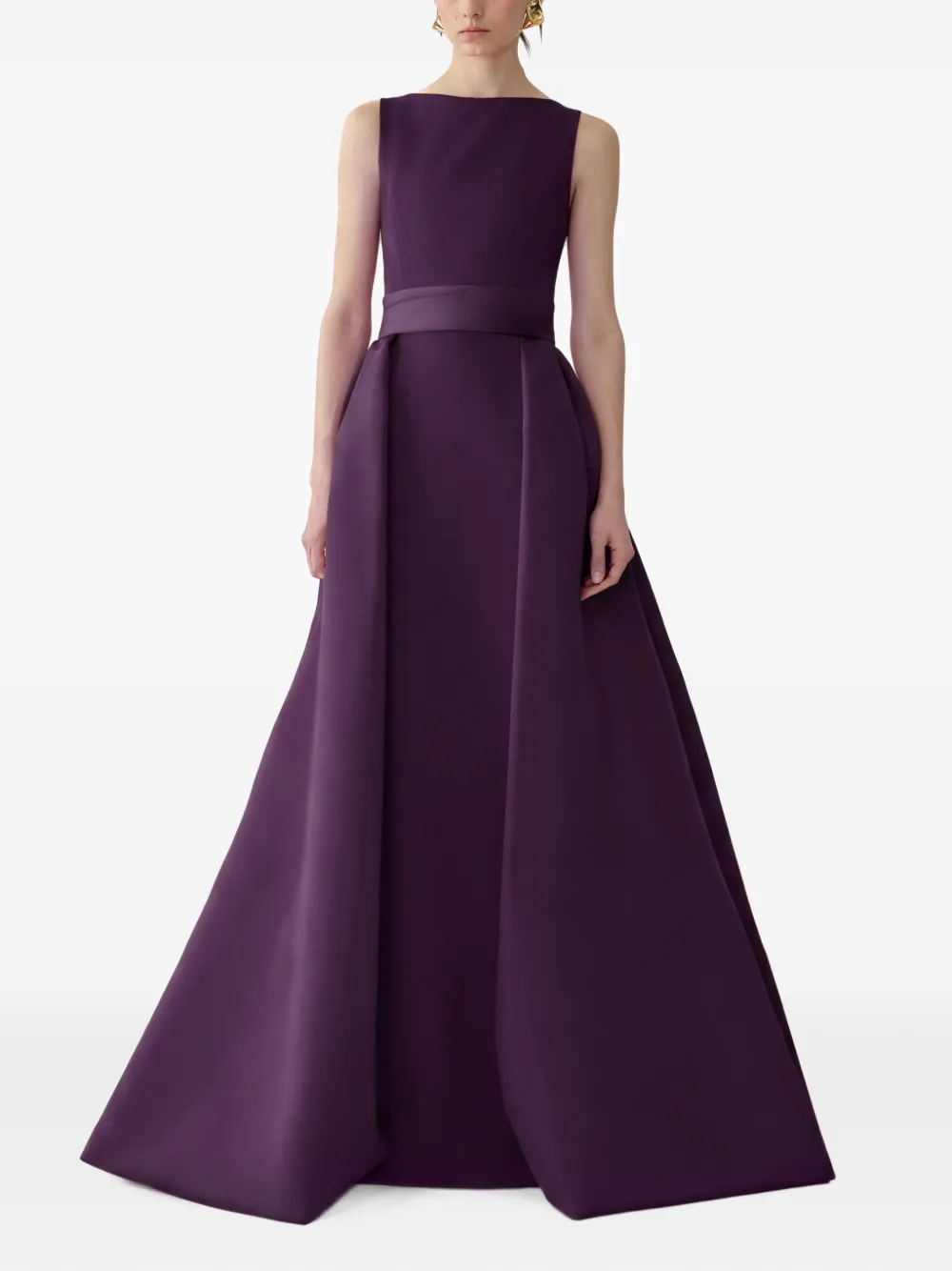 Carolina Herrera Avondjurk met rok Paars