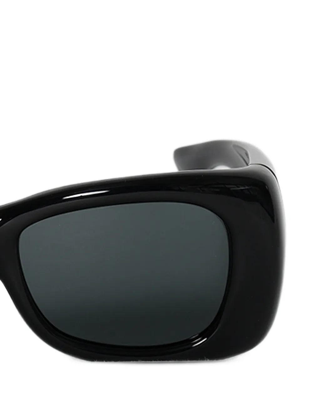 Saint Laurent Eyewear Howl zonnebril met rechthoekig montuur Zwart