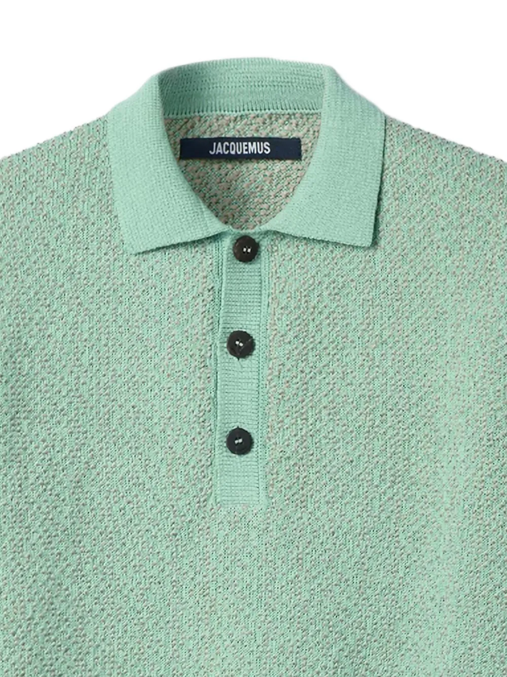 Jacquemus The Miami gebreid poloshirt Groen
