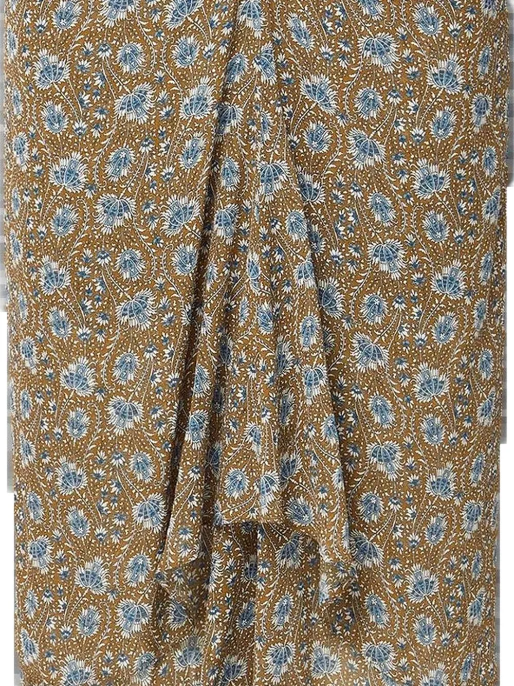 Veronica Beard Limani rok met bloemenprint en ruches Bruin