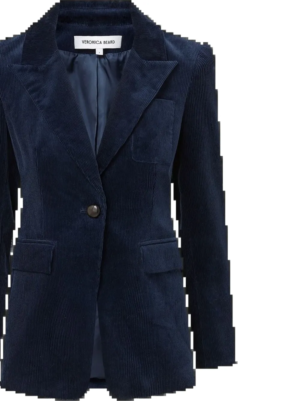 Veronica Beard Livvy corduroy Dickey jacket Blauw