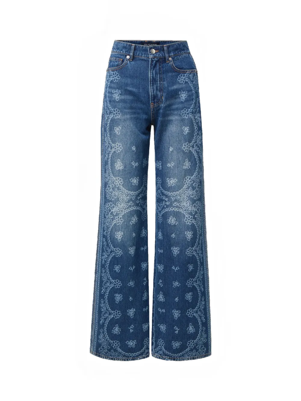 Veronica Beard Taylor jeans met laserprint Blauw