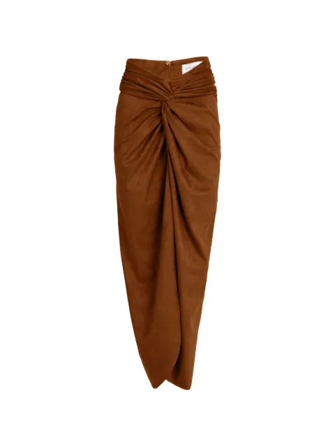 Silvia Tcherassi Denise knotted-front long skirt