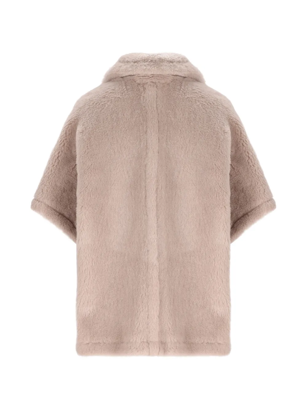Max Mara Teddy jas met korte mouwen Beige