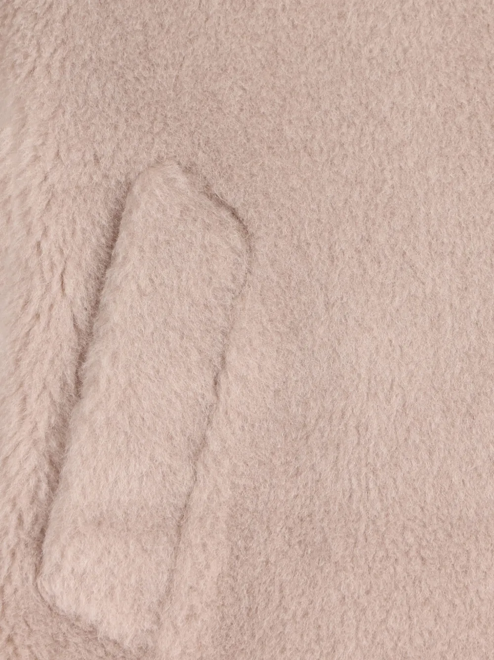 Max Mara Teddy jas met korte mouwen Beige