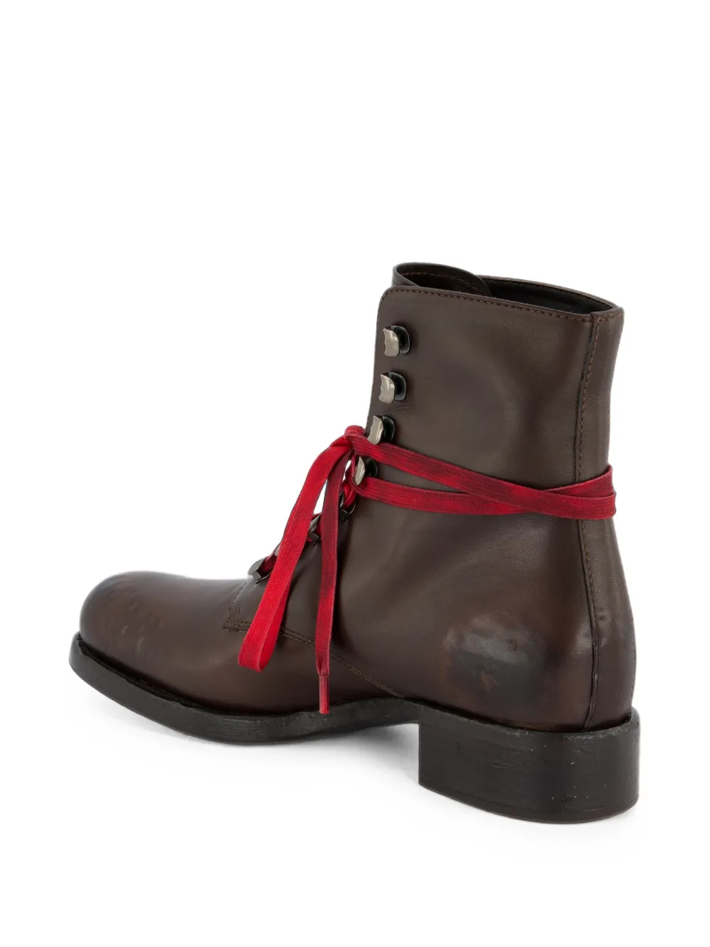 Prada lace-up leather ankle boots Bruin