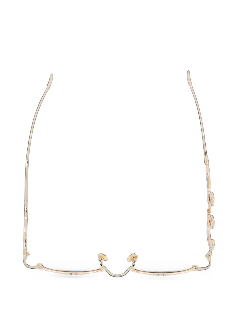 Chloé Eyewear Zonnebril met rond montuur Goud