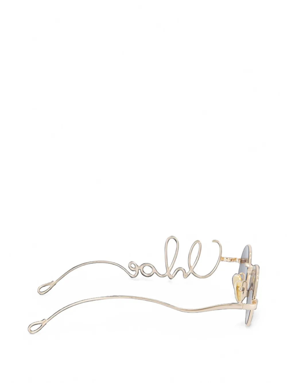 Chloé Eyewear Zonnebril met rond montuur Goud