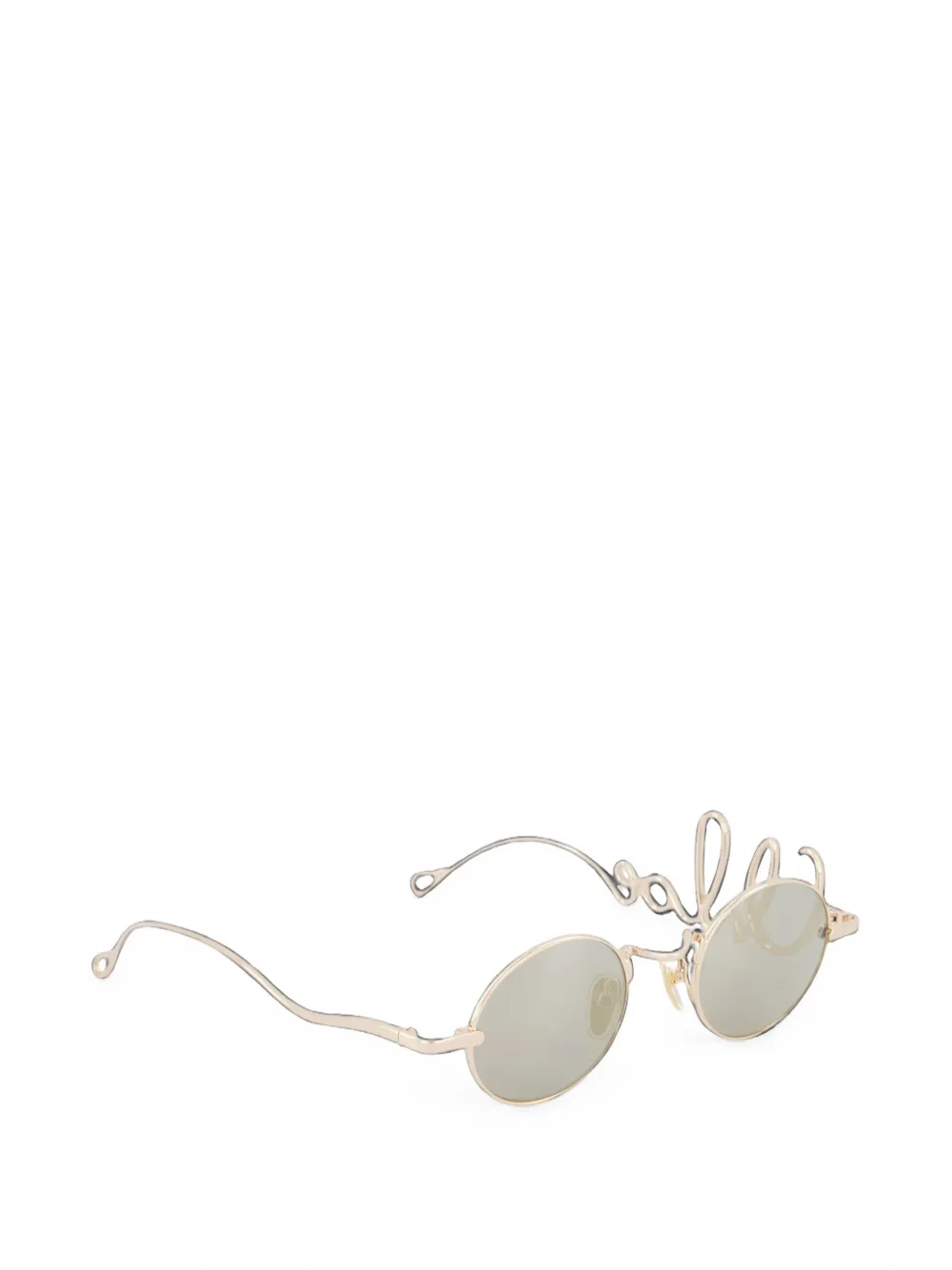 Chloé Eyewear Zonnebril met rond montuur Goud