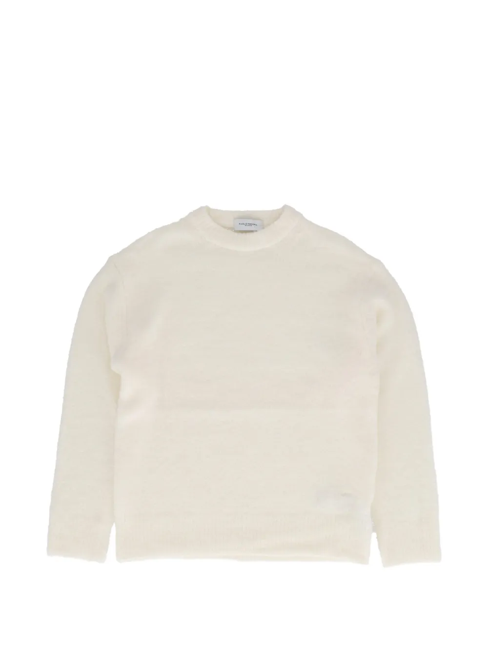 Paolo Pecora Kids crew-neck loose-fit sweater Wit