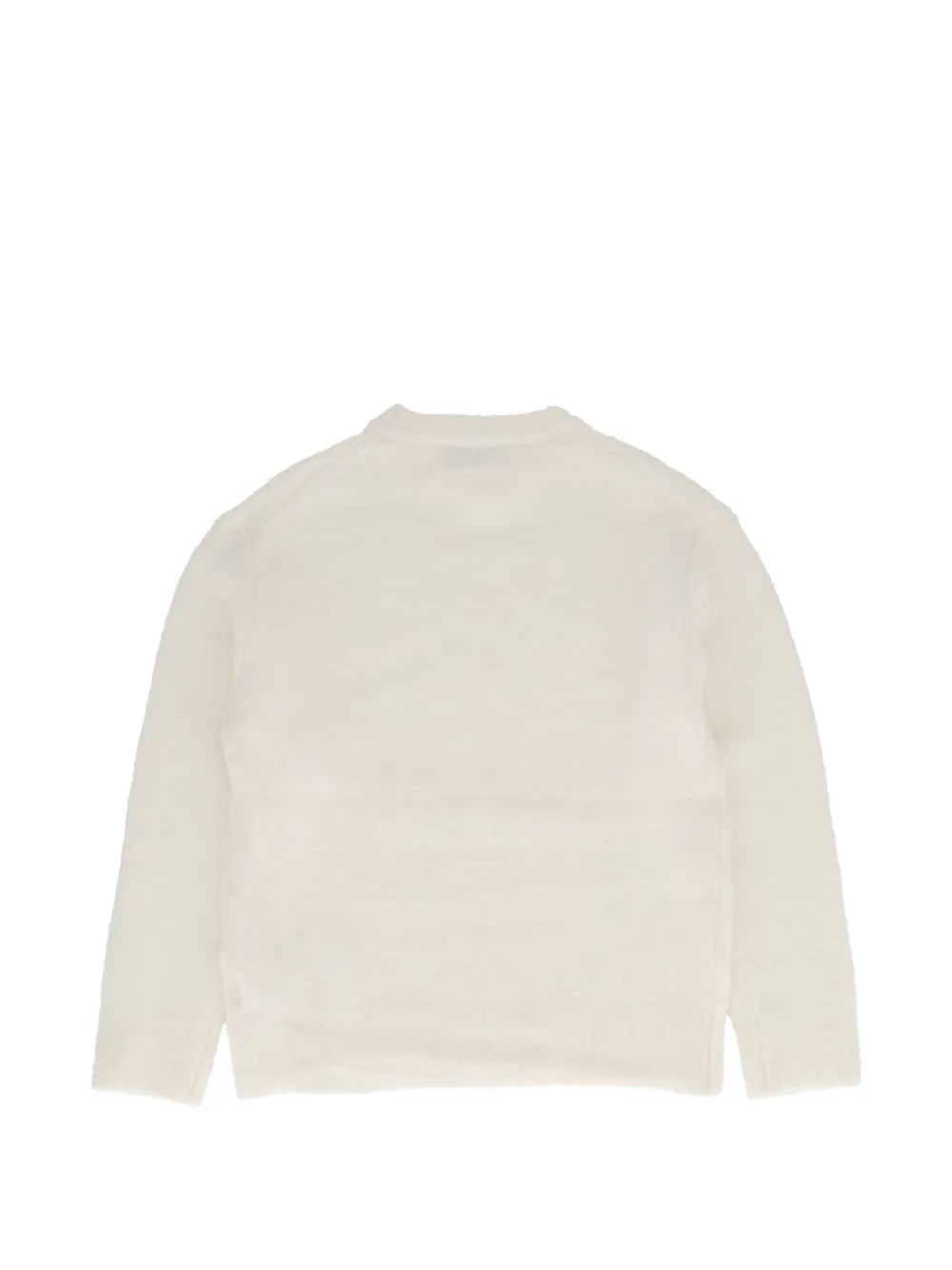 Paolo Pecora Kids crew-neck loose-fit sweater Wit