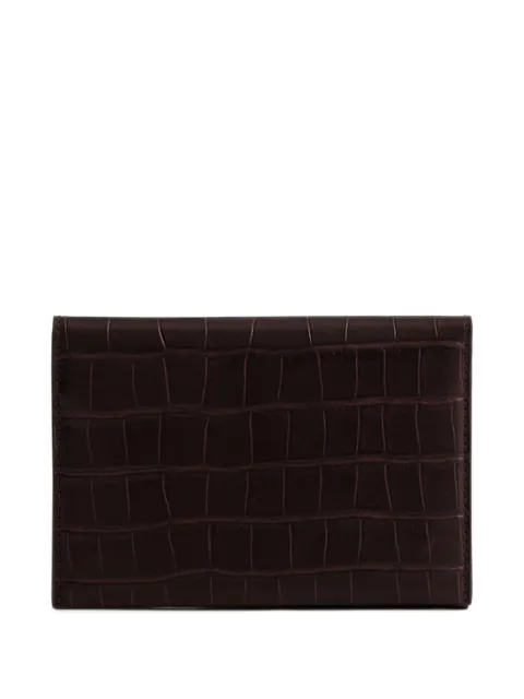 Yu Mei Jessie Folio crocodile-embossed wallet