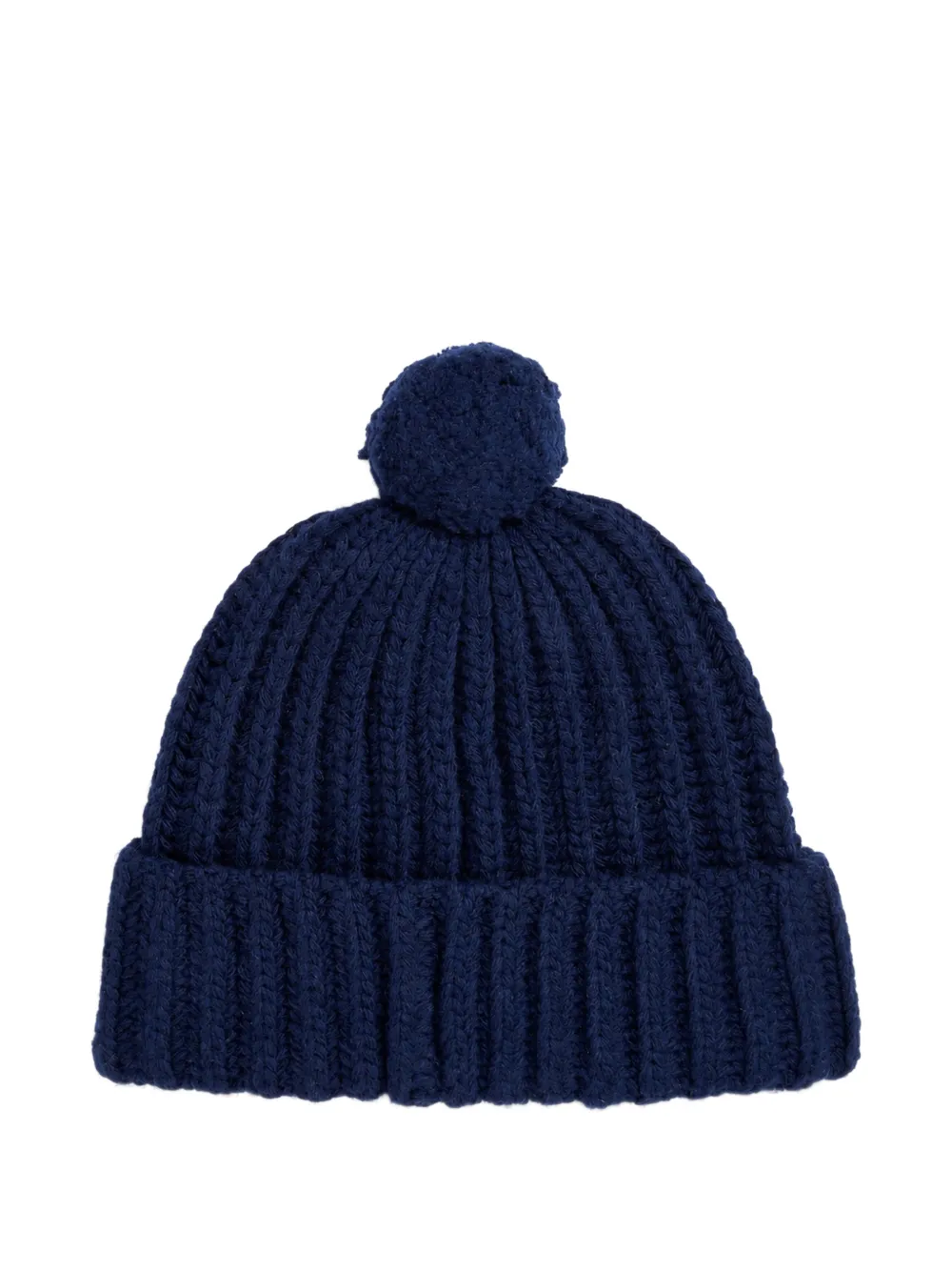 Polo Ralph Lauren Polo Bear geribbelde muts met pompon Blauw