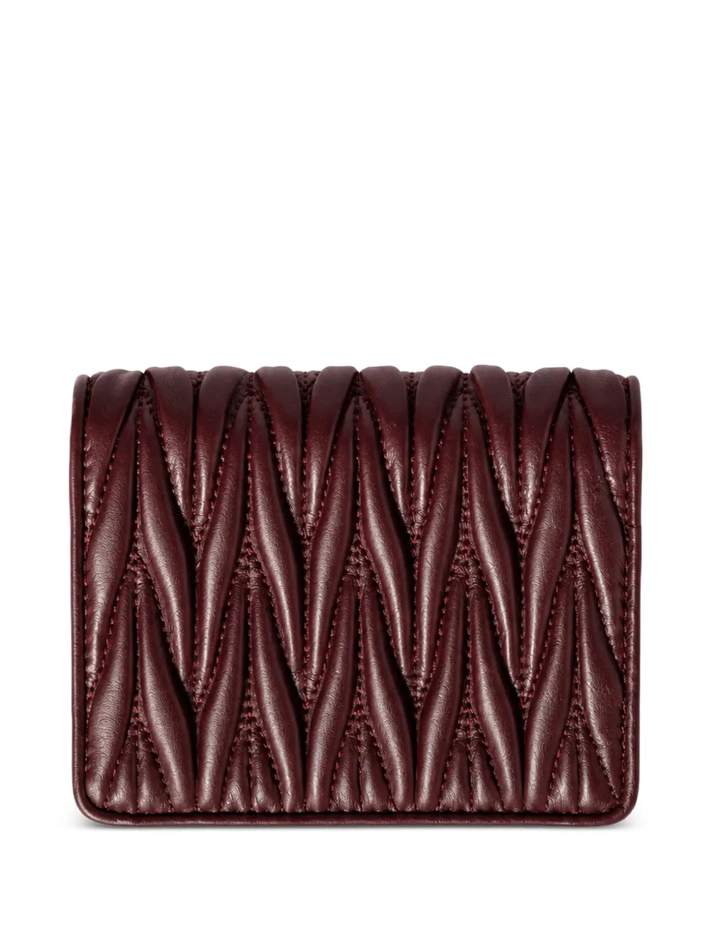 Miu Cassandre kleine leren portemonnee Rood