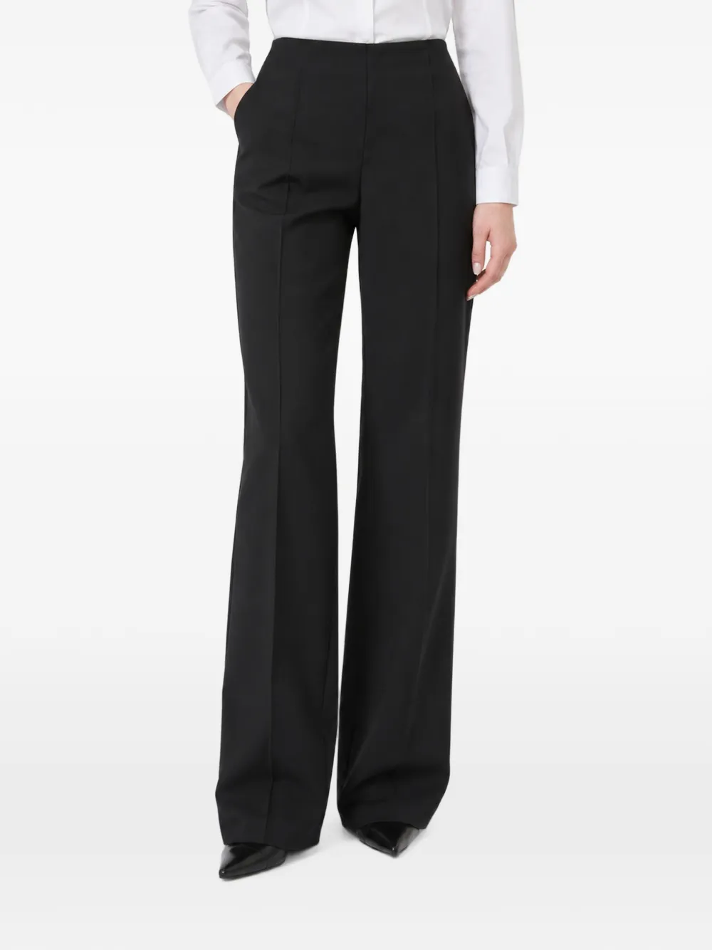 Max Mara Straight plooibroek Zwart