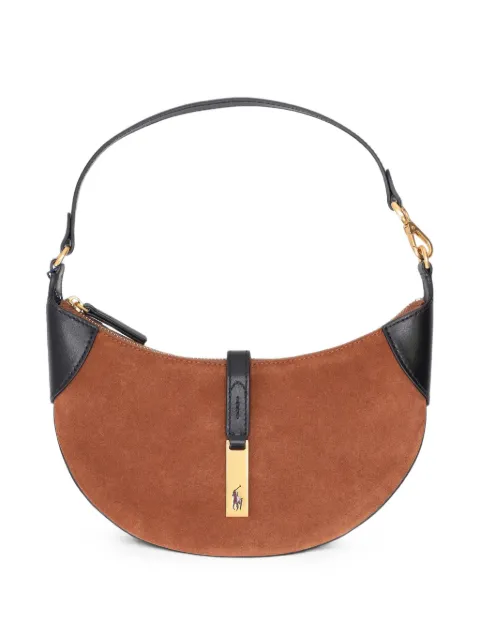 Polo Ralph Lauren mini Polo ID suede shoulder bag