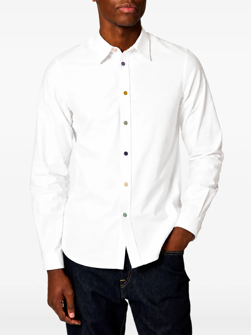 Paul Smith Oxford overhemd met getailleerde pasvorm Wit