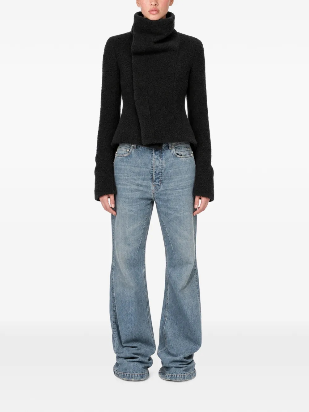 Rick Owens Naska asymmetrisch jack Zwart
