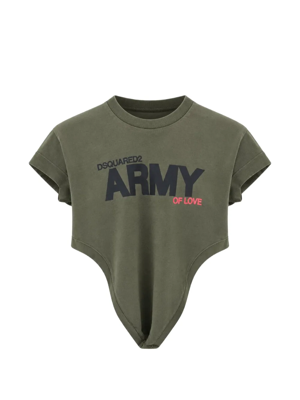 DSQUARED2 logo-print T-shirt Groen
