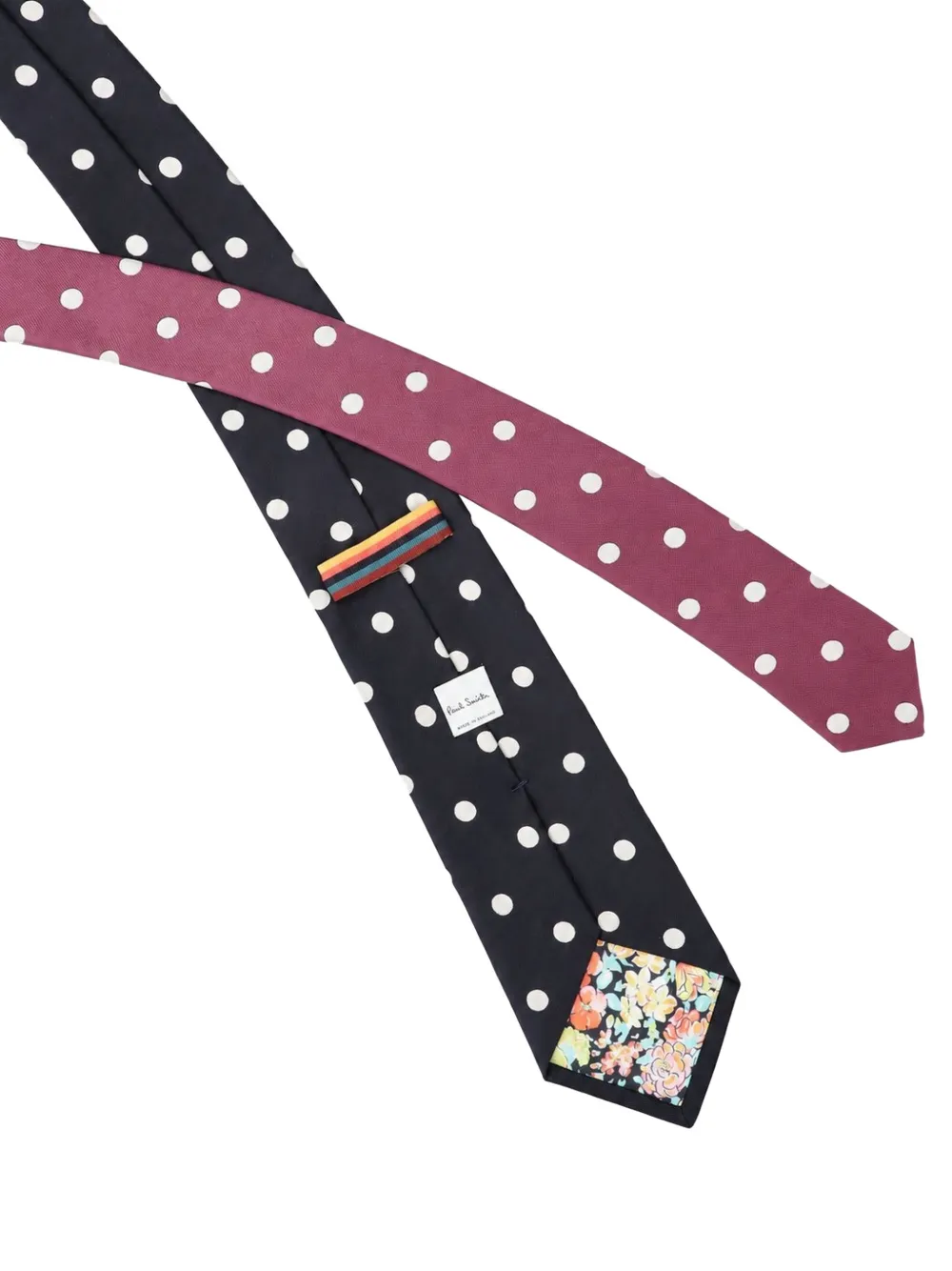 Paul Smith polka-dot silk tie Zwart