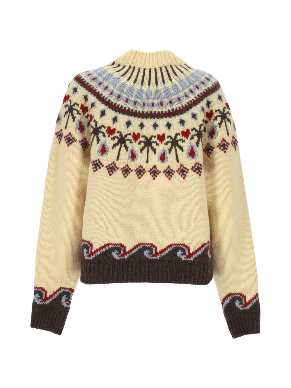Alanui Sweet Winter wollen intarsiatrui Beige