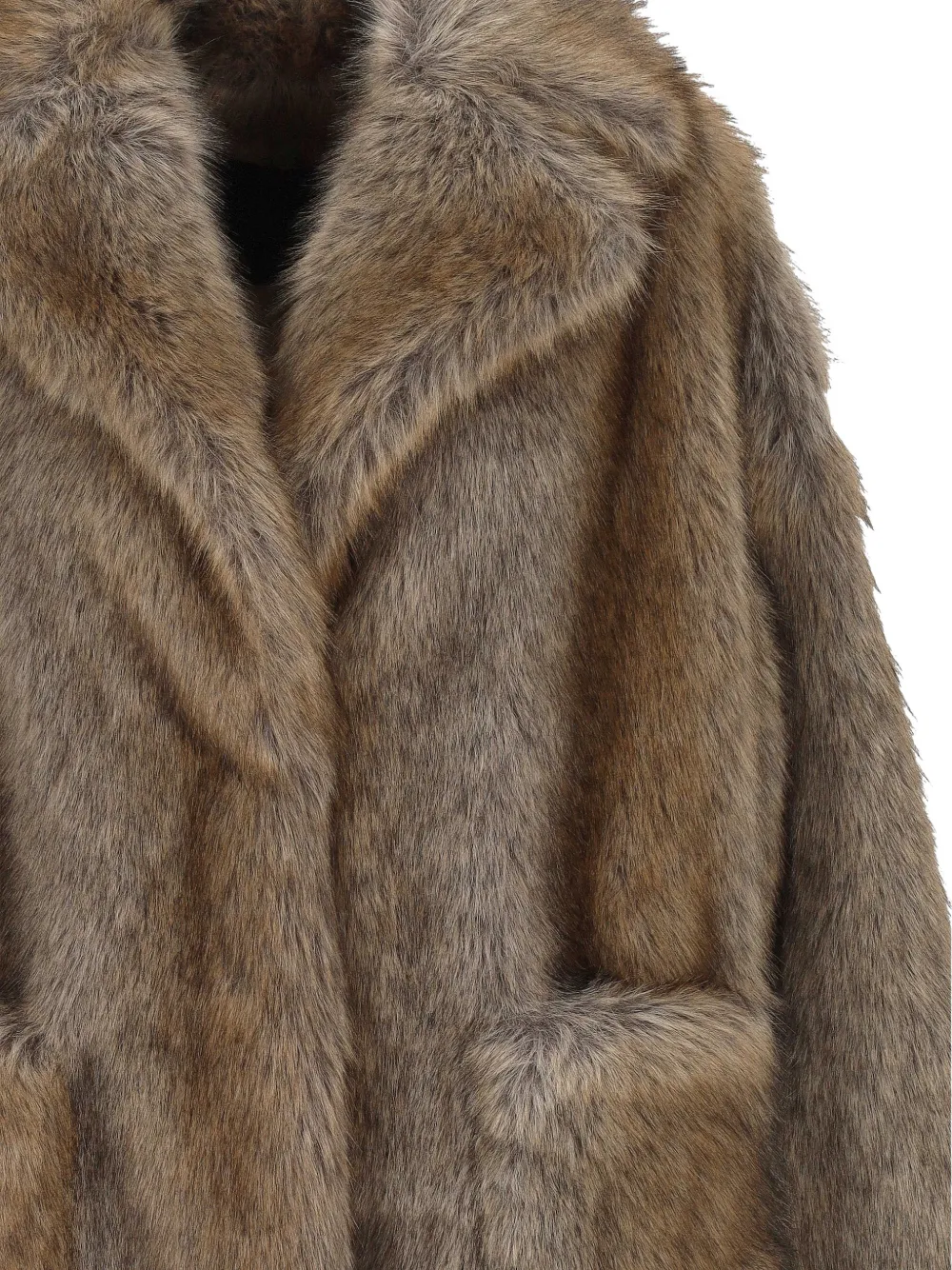 BB Couture Jas van imitatiebont Bruin