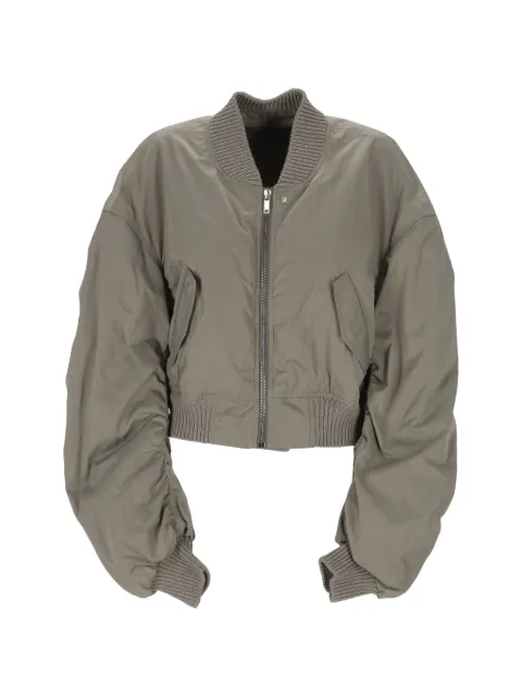 Rick Owens ruched-sleeve bomber jacket