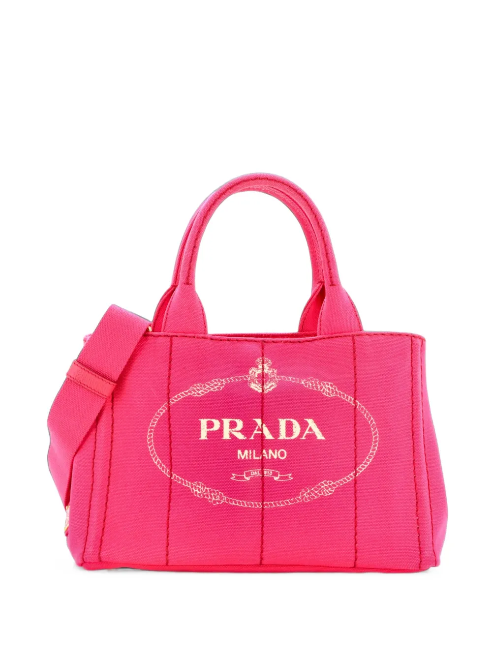 Prada Pre-Owned Canapa Convertible Canvas Mini tote bag - Rosa