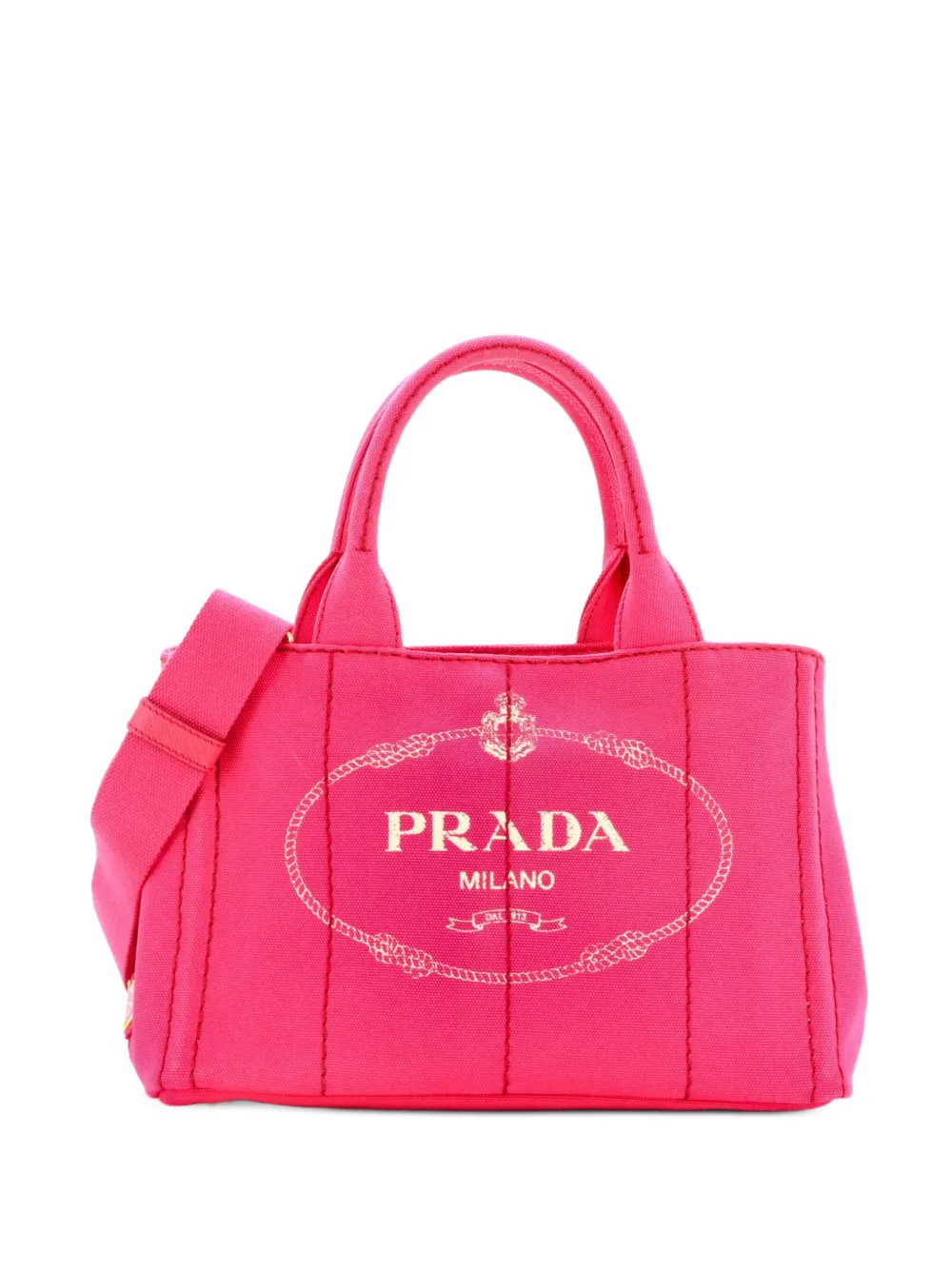 Prada Pre-Owned Canapa Convertible Canvas Mini tote bag - Rosa