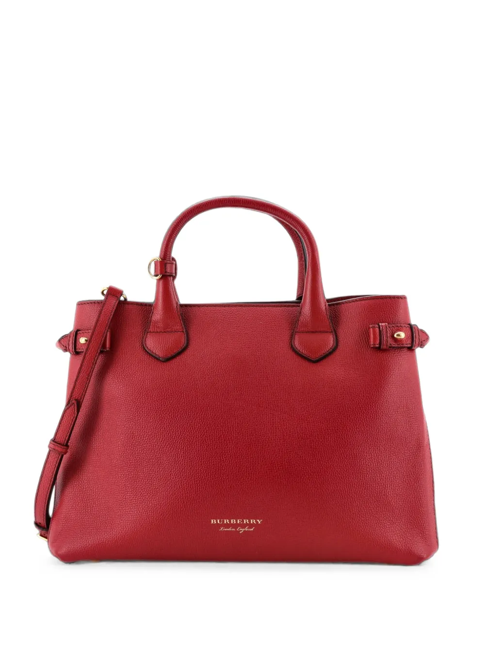 Burberry Pre-Owned Banner Tote Leather and House Check Canvas Medium satchel - Marrone