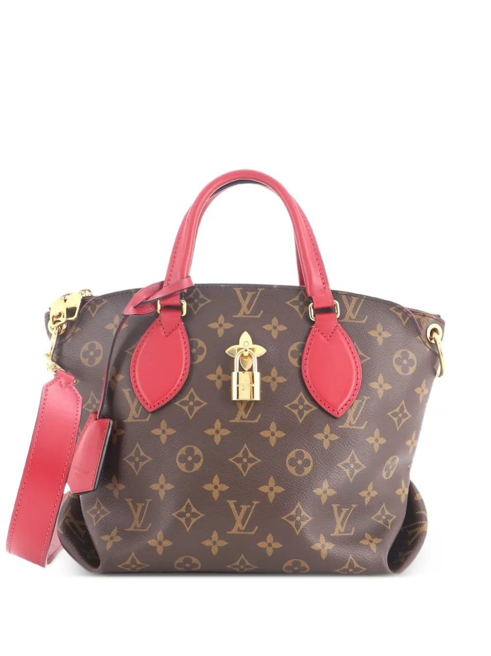 Louis Vuitton Pre-Owned Flower PM Canvas-Tote Bag mit Reißverschluss - Braun
