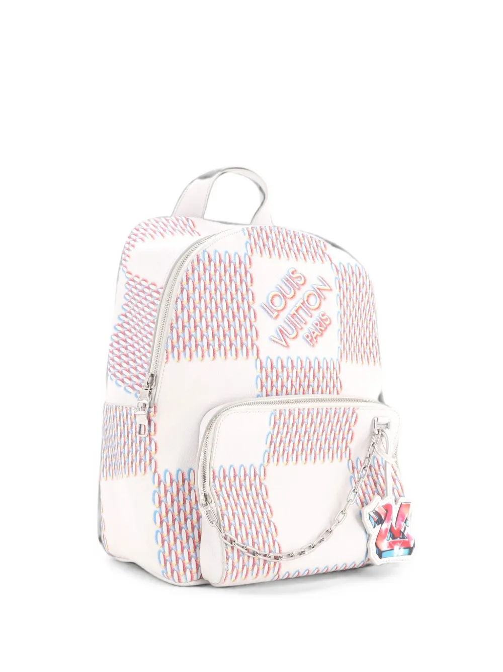 Louis Vuitton Pre-Owned Racer Limited Edition Damier Spray Leather backpack - Weiß