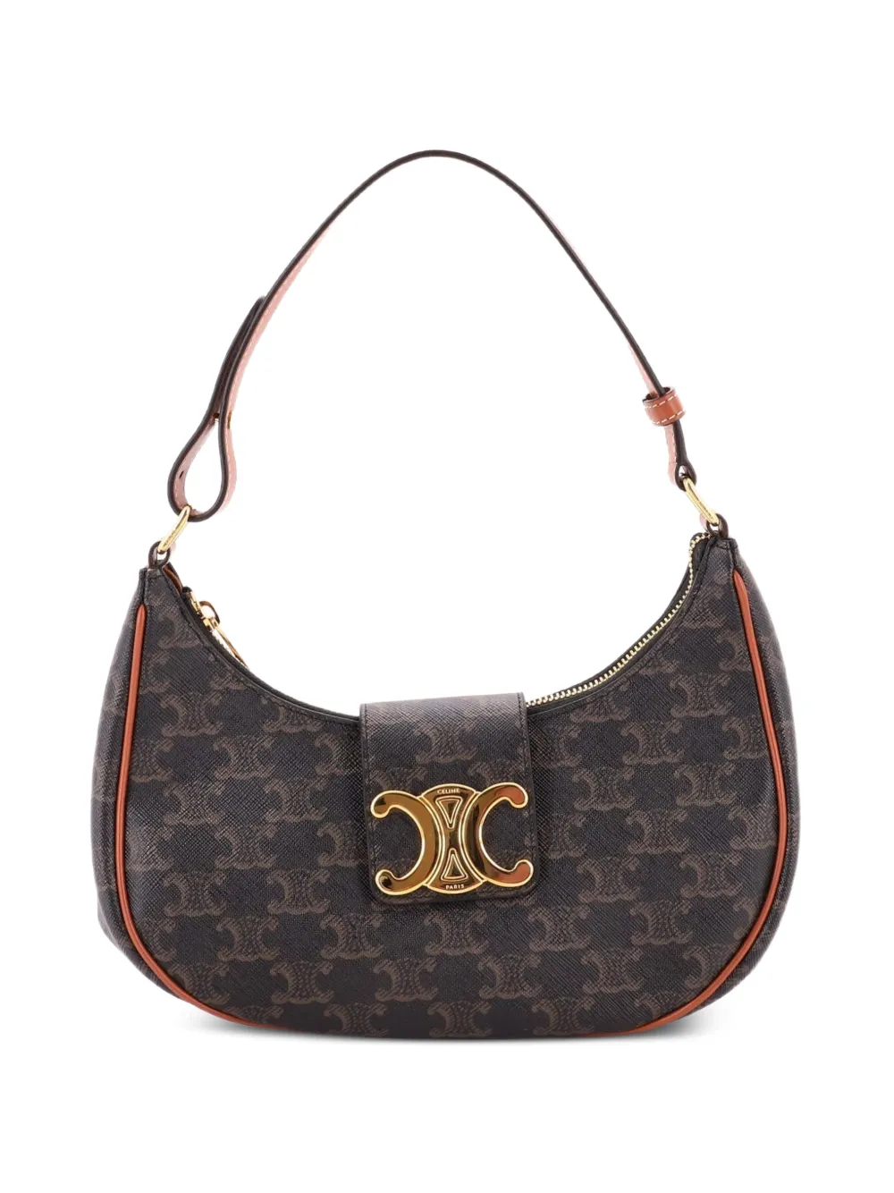 Celine Pre-Owned Borsa a spalla Ava Triomphe in tela cerata Triomphe - Marrone