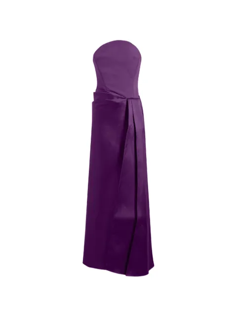 Solace London Seri strapless draped maxi dress