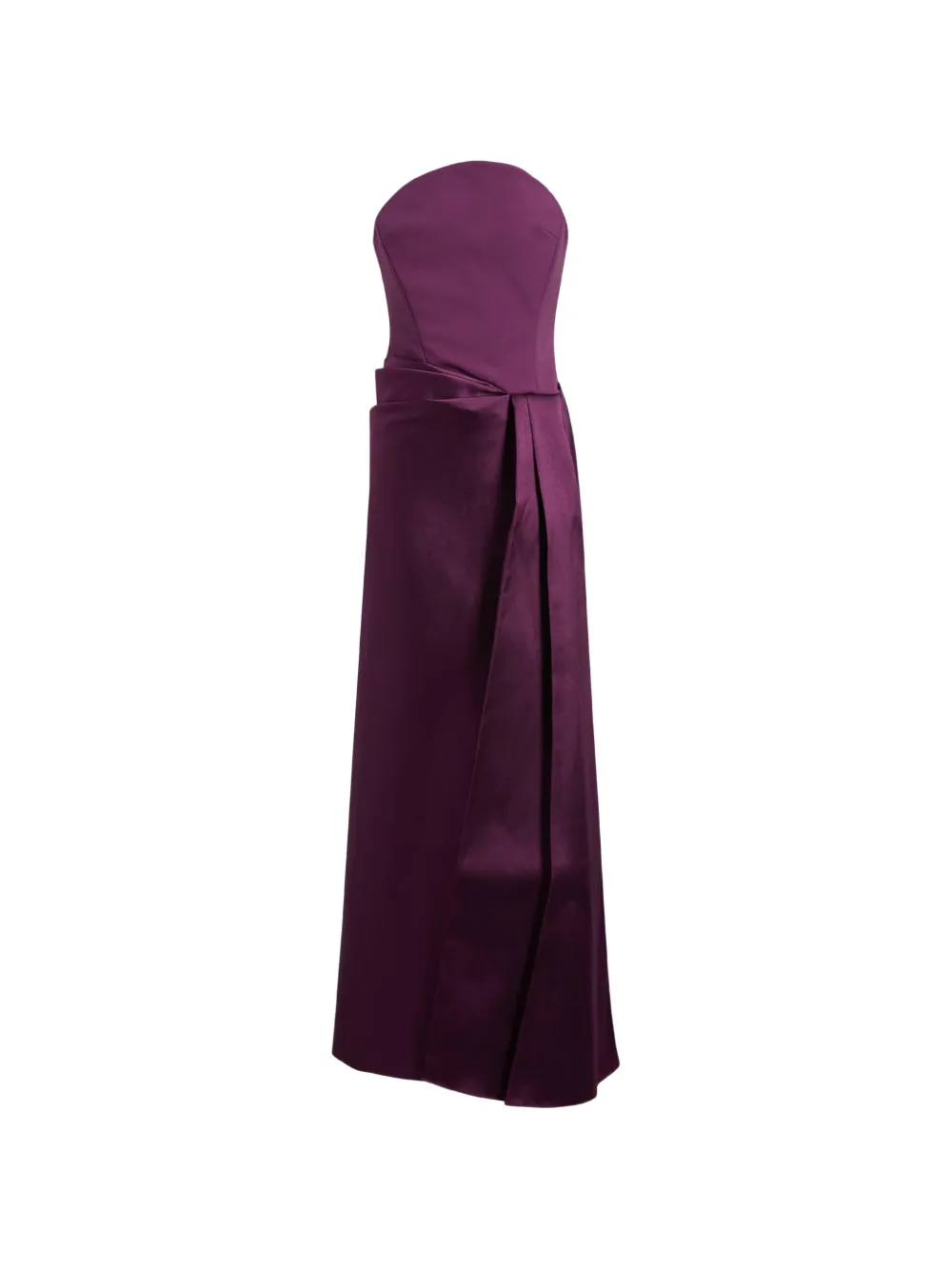 Solace London Seri strapless maxi-jurk Paars