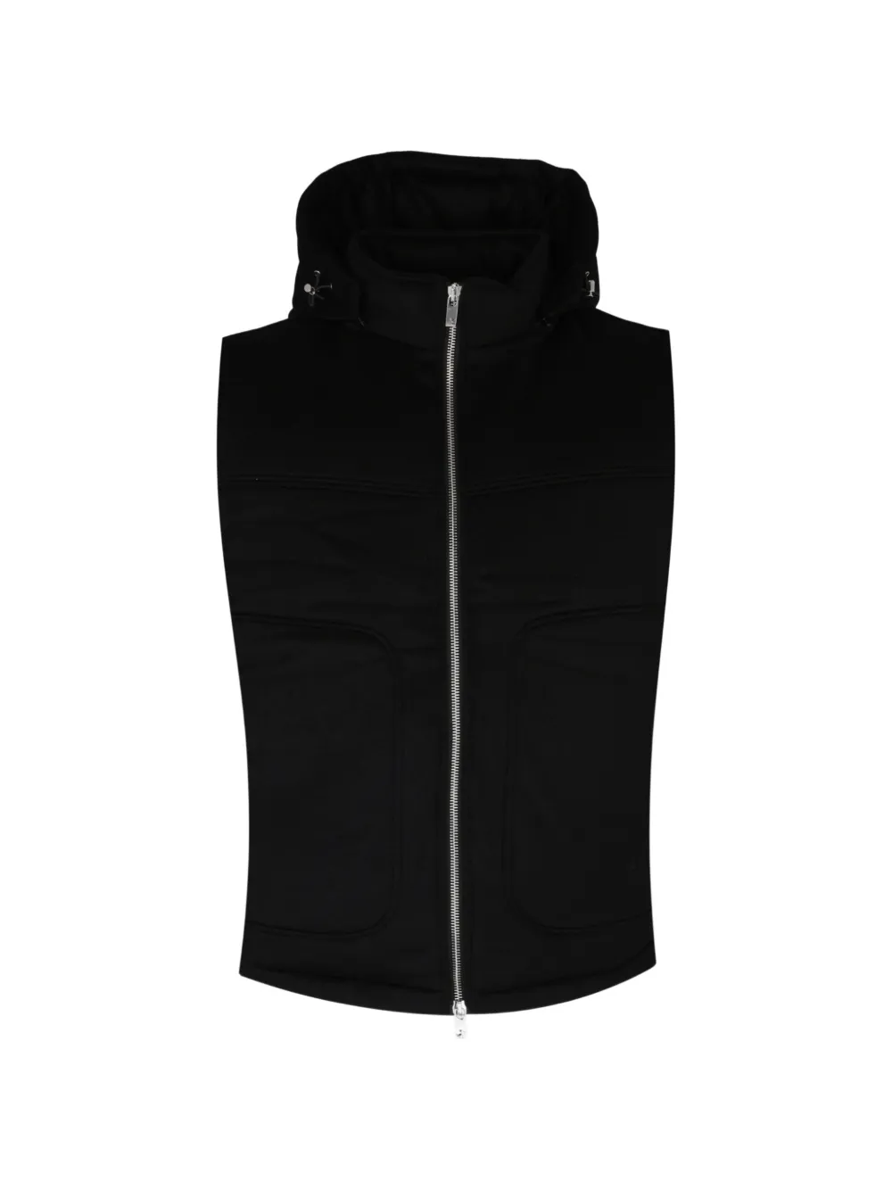 Tombolini hooded cashmere gilet