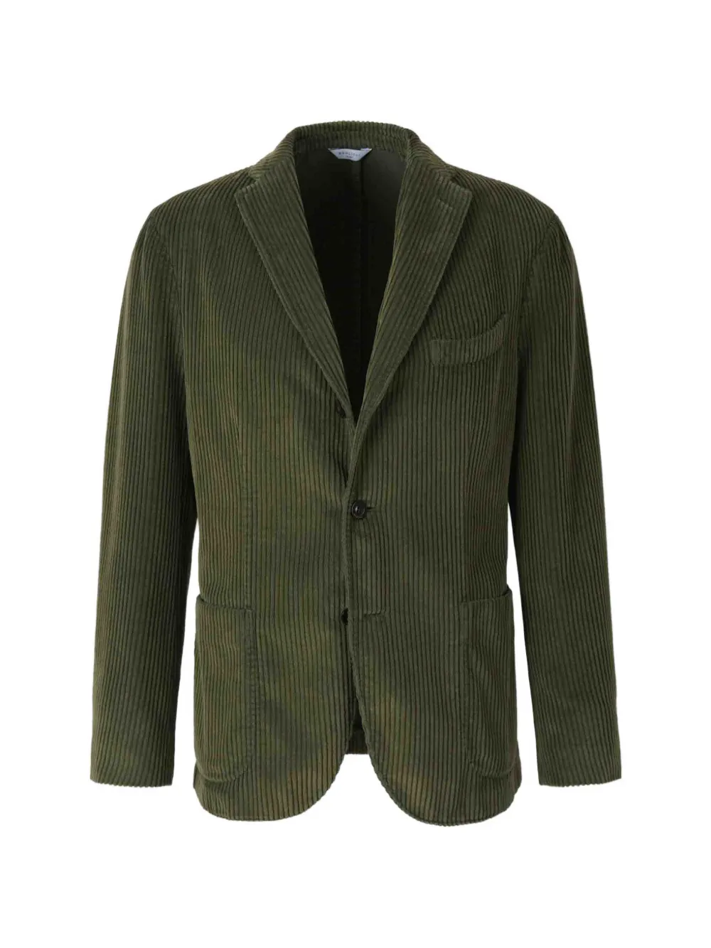 Boglioli corduroy single-breasted blazer - Verde