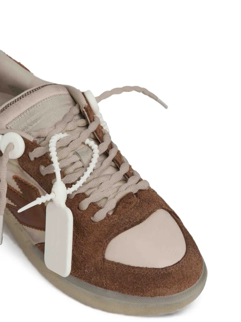 Off-White Arrows-patch panelled sneakers Beige