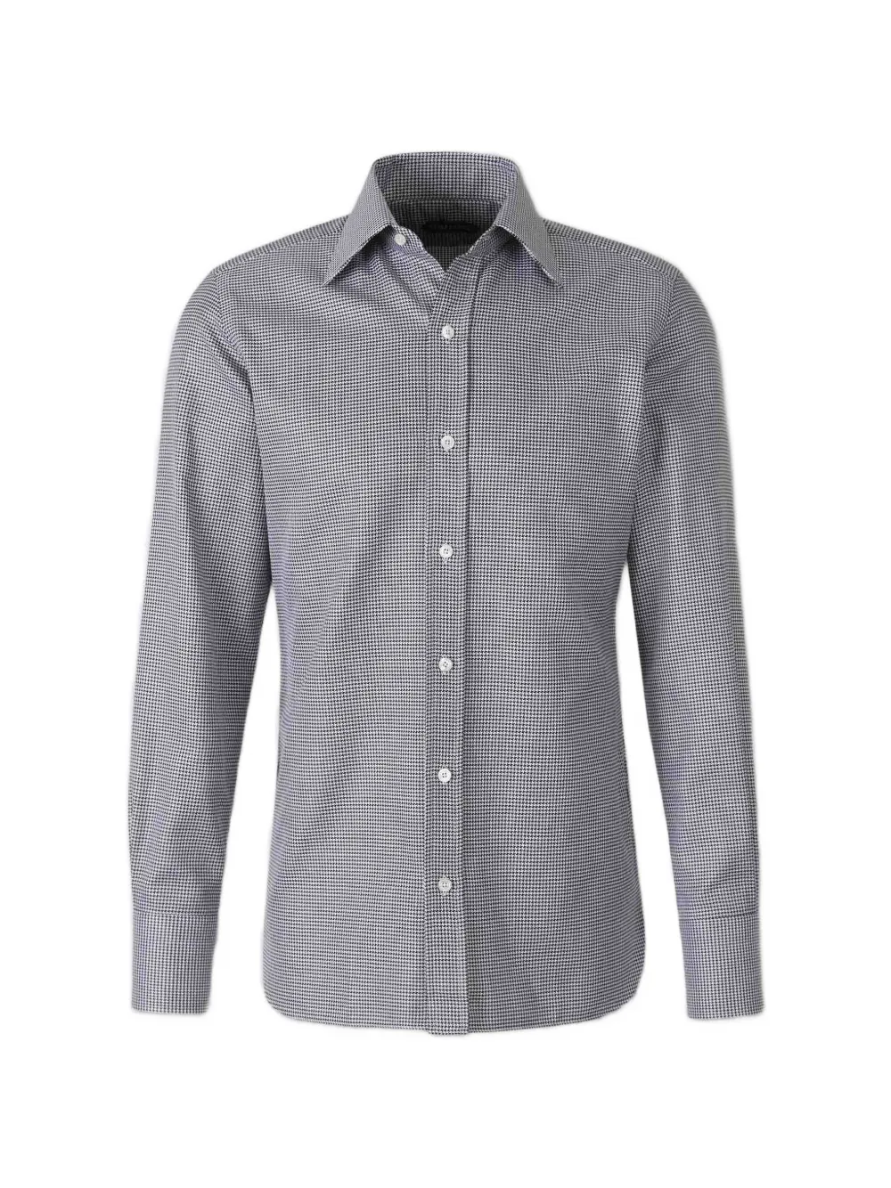 TOM FORD houndstooth-pattern long-sleeve shirt