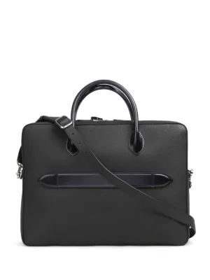 Zegna レザー ビジネスバッグ | ブラック | FARFETCH JP