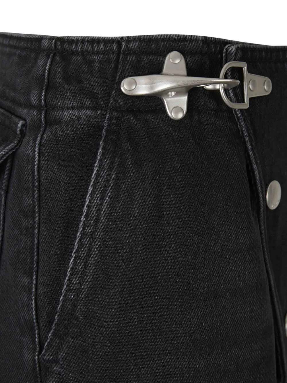 Marni buckle-detail jeans Zwart