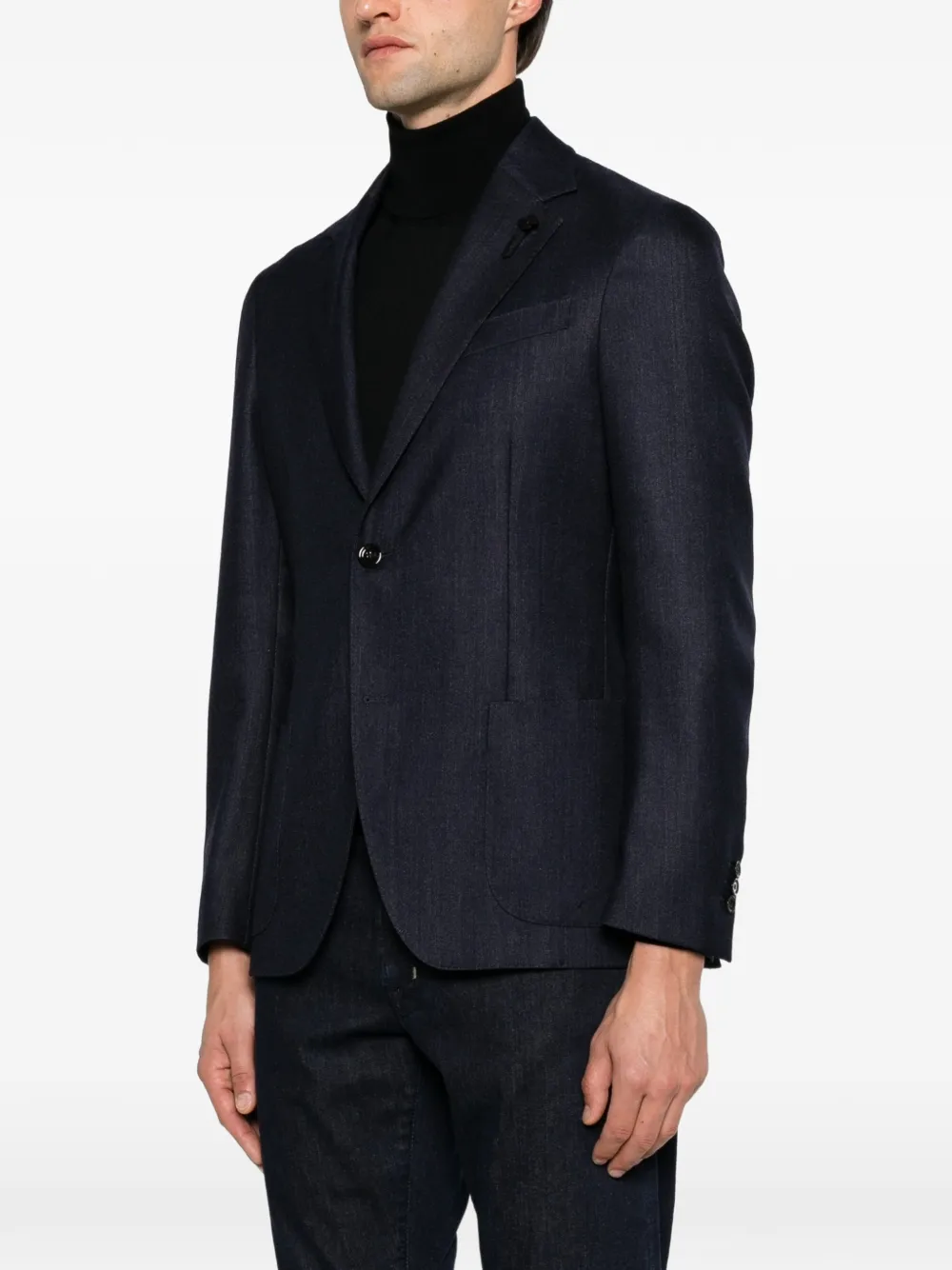 Lardini Roma blazer met lange mouwen Blauw