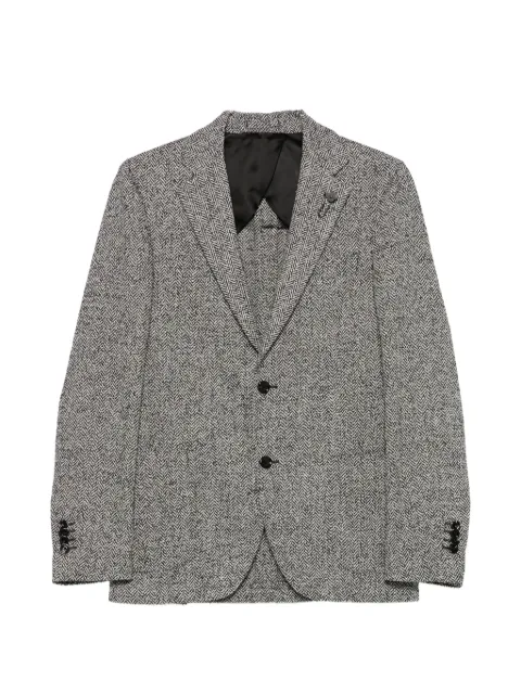 Lardini Iconic herringbone-pattern blazer