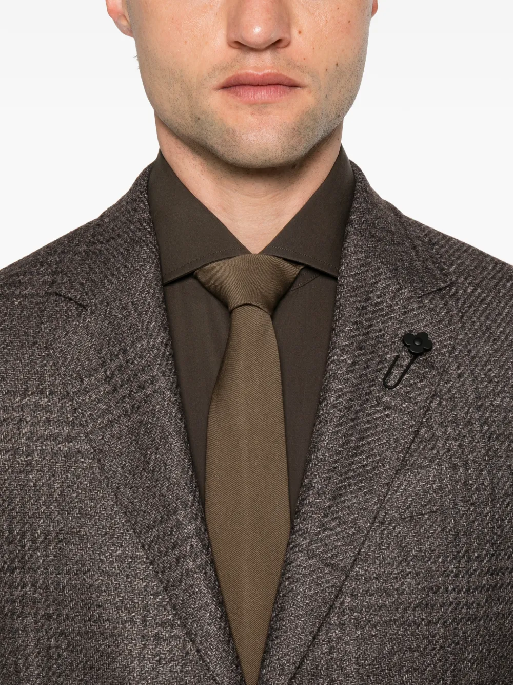 Lardini Geruite blazer Bruin
