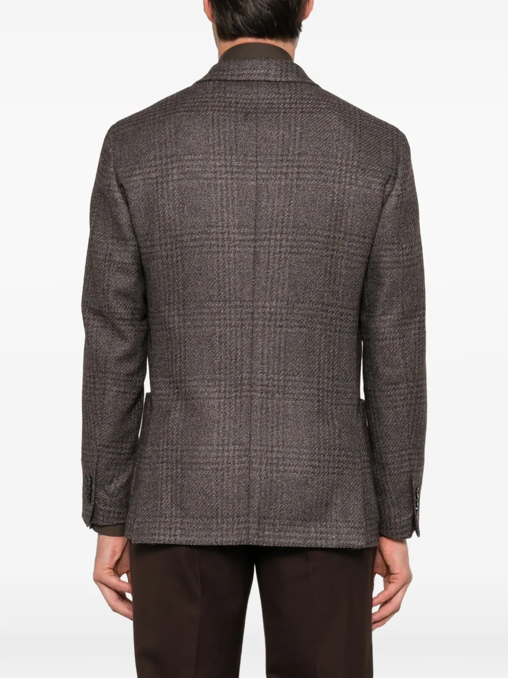 Lardini Geruite blazer Bruin