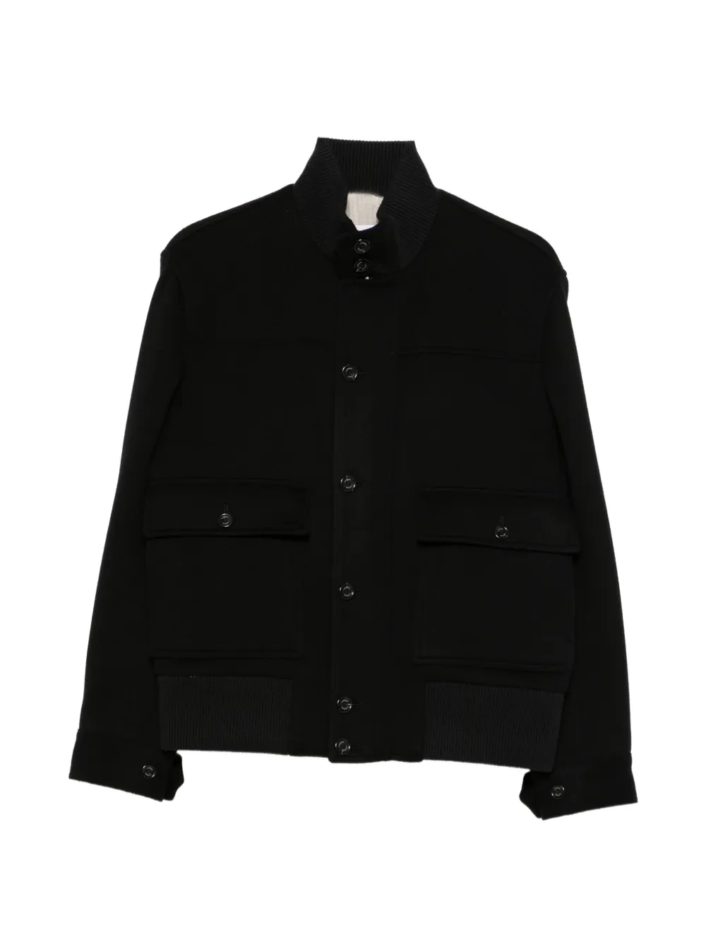 Lardini button-up long-sleeve jacket - Black