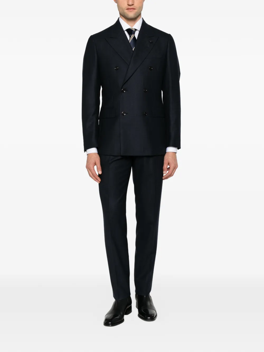 Lardini Feeling pak met dubbele rij knopen Blauw