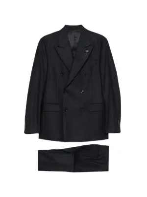 Lardini ピンストライプ ダブルスーツ | グレー | FARFETCH JP