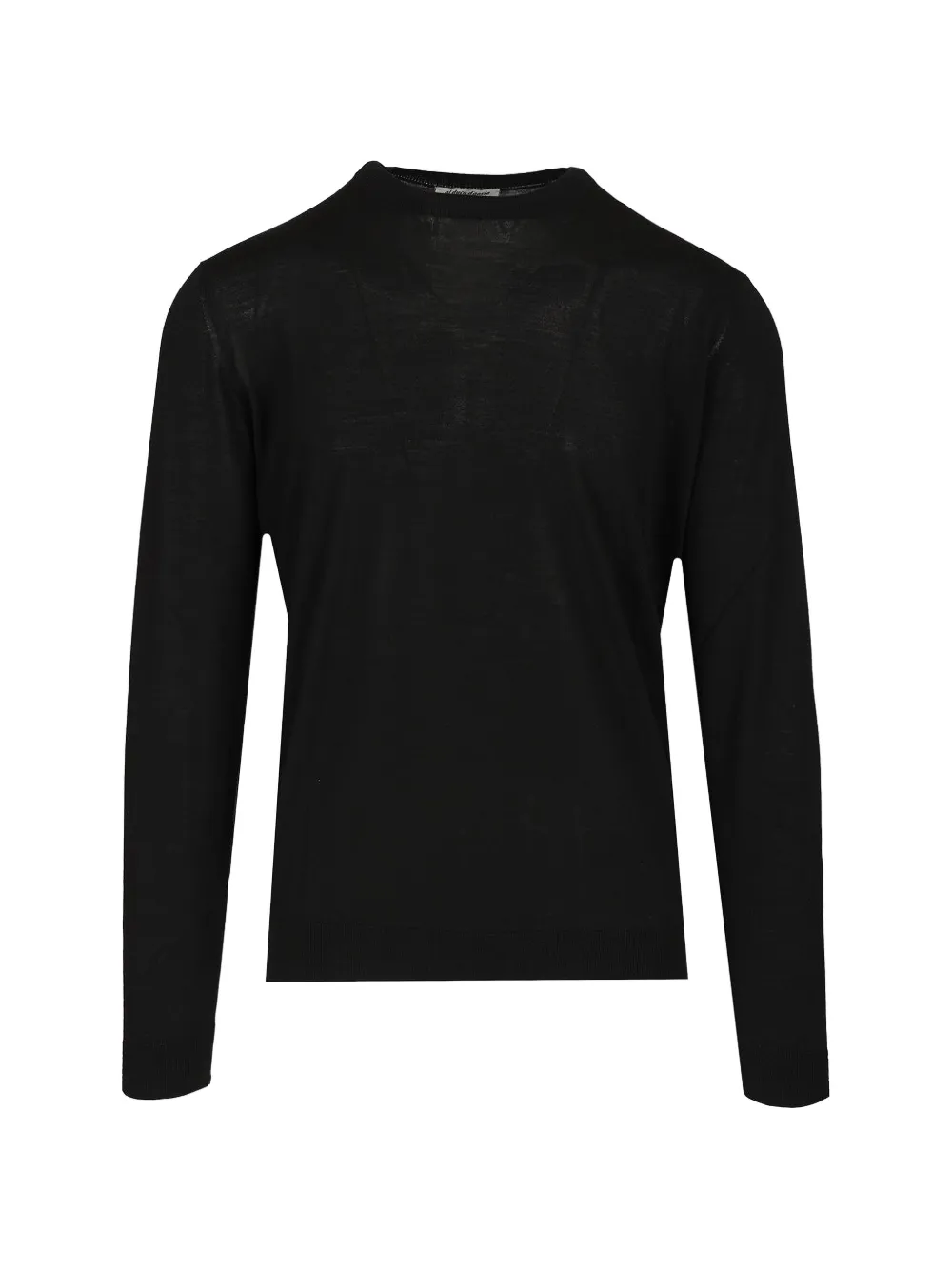 Filippo De Laurentiis Crew-neck Long-sleeve Sweater In Black